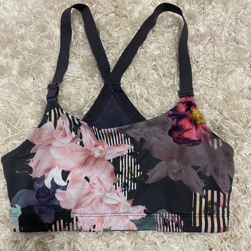 floral sports bra